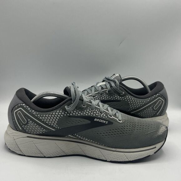 Brooks Ghost 14 Mens 11 D Shoes Gray Walking Running Gym Sneaker 1103691D067 - Picture 6 of 13